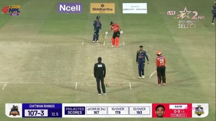 चितवन राइनोजले विराटनगर किङ्सलाई ४८ रनले हरायो