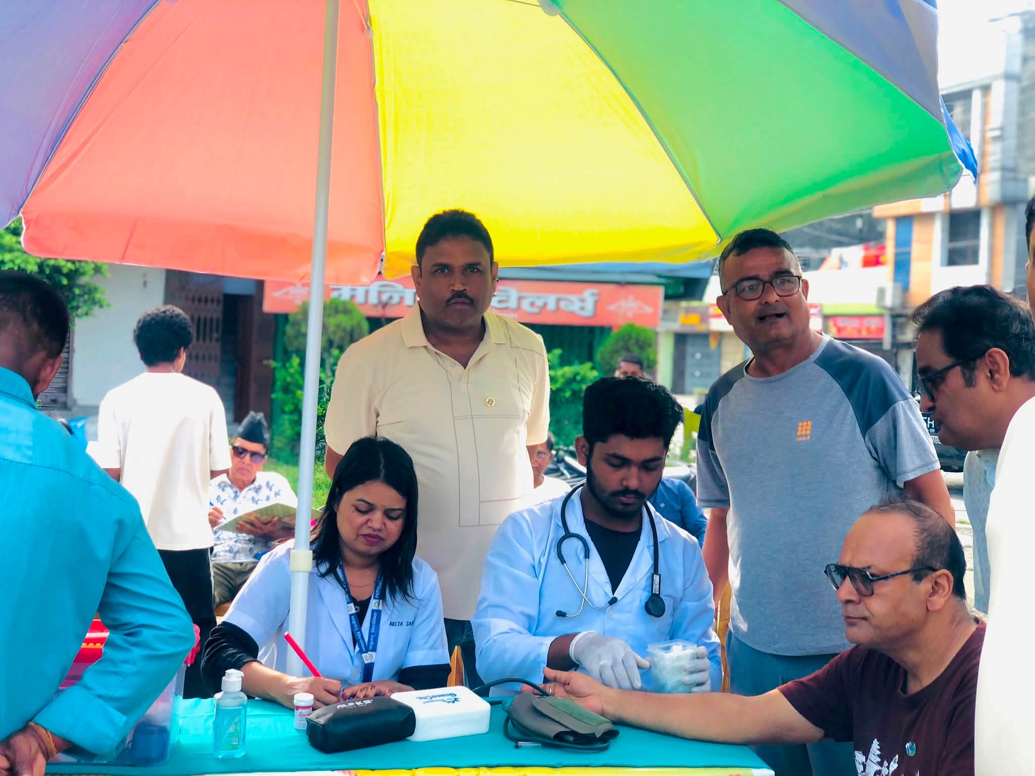लायन्स क्लब अफ विराटनगरद्वारा १०४ जनाको निःशुल्क मधुमेह तथा रक्तचाप परीक्षण