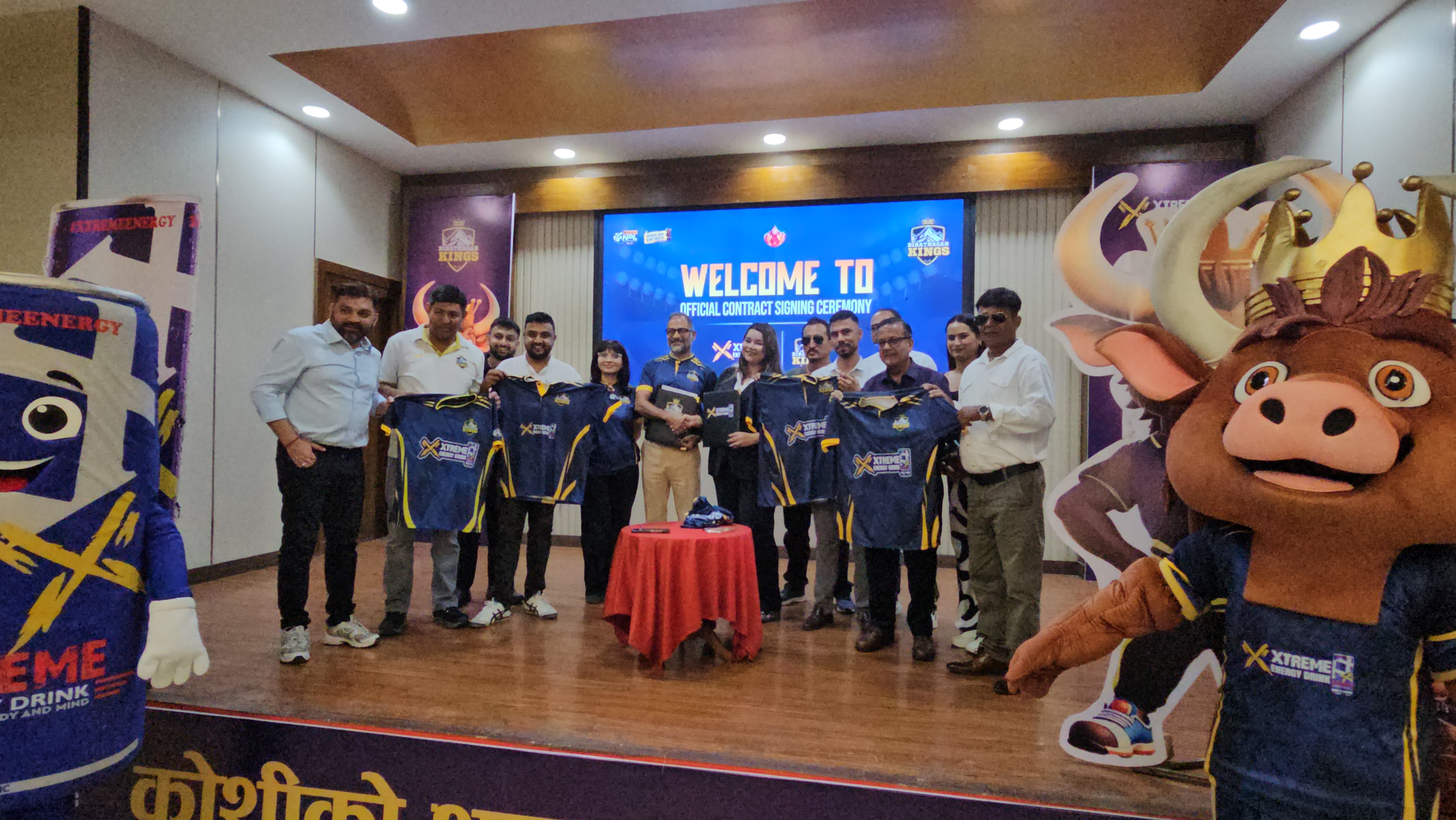 विराटनगर किंग्सलाई एक्स्ट्रिमको साथ, मुख्य प्रायोजकको रूपमा सहकार्य